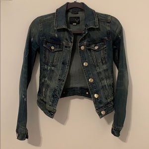 American Eagle Distressed Denim Jacket